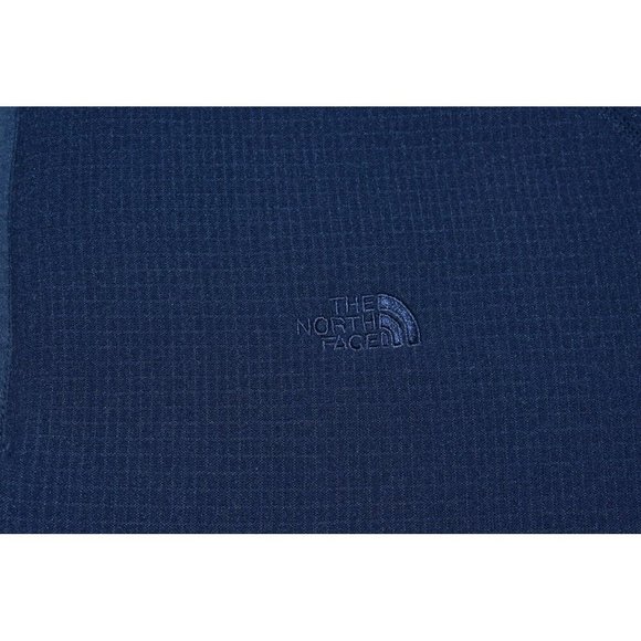 The North Face Men's Sweatshirt Size XL Blue Fleece 1/4 Zip Waffle Pullover - Picture 3 of 13
